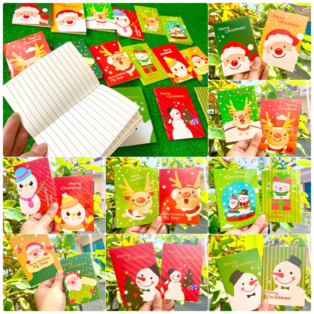 [10 cuốn] SỔ TAY NOEL GIÁNG SINH XMAS (Đồ dùng dạy học Miki)