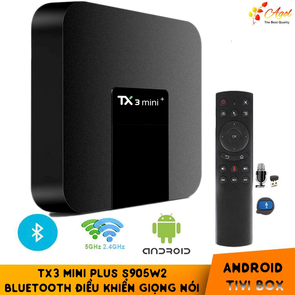 TX3 mini + mới có điều khiển giọng nói tiếng việt bluetooth S905w2 Ram ...