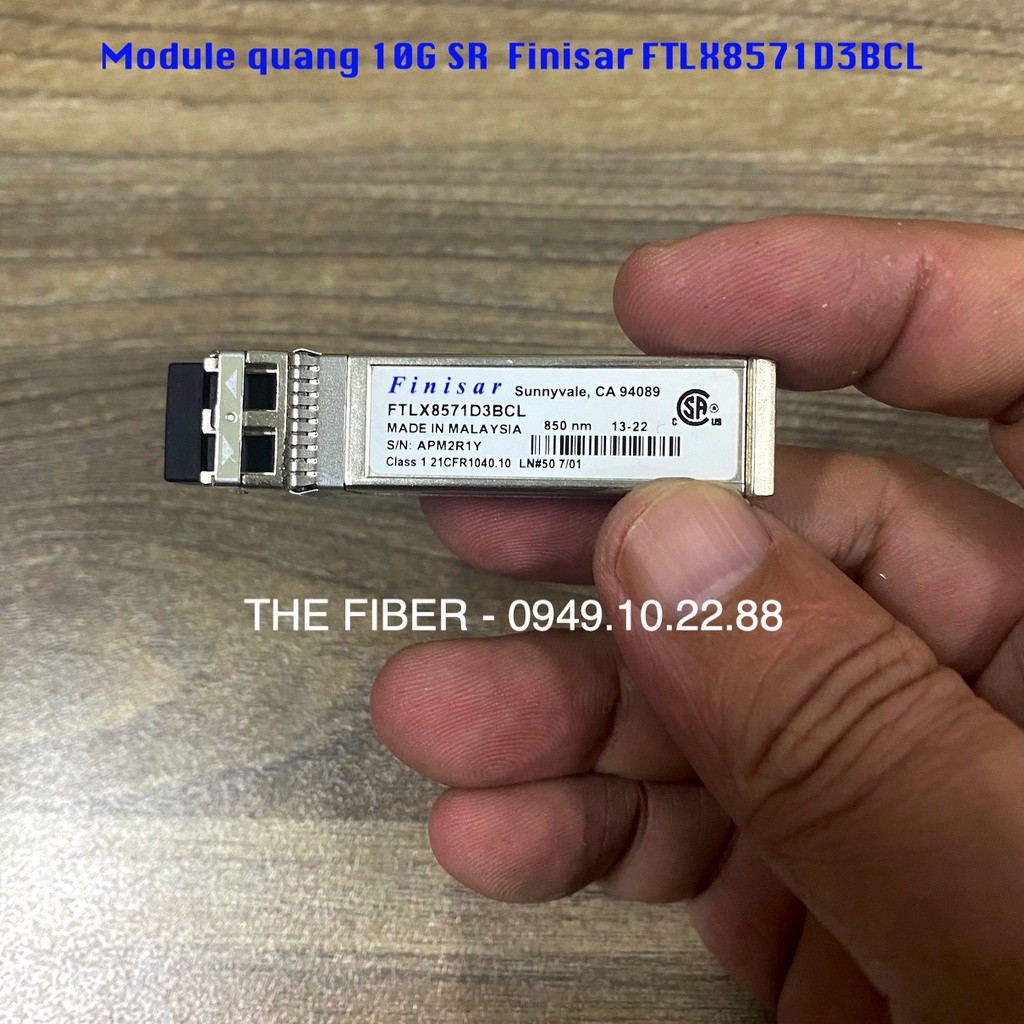 Module quang SFP+ 10G SR 850nm 300M Finisar FTLX8571D3BCL | Shopee Việt Nam