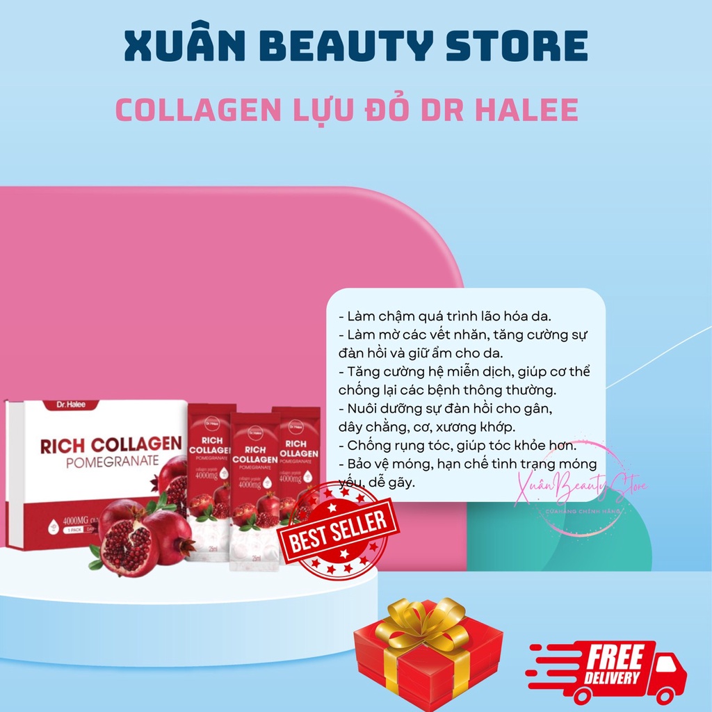 Collagen Lựu đỏ có tác dụng làm sáng và trắng da không?
