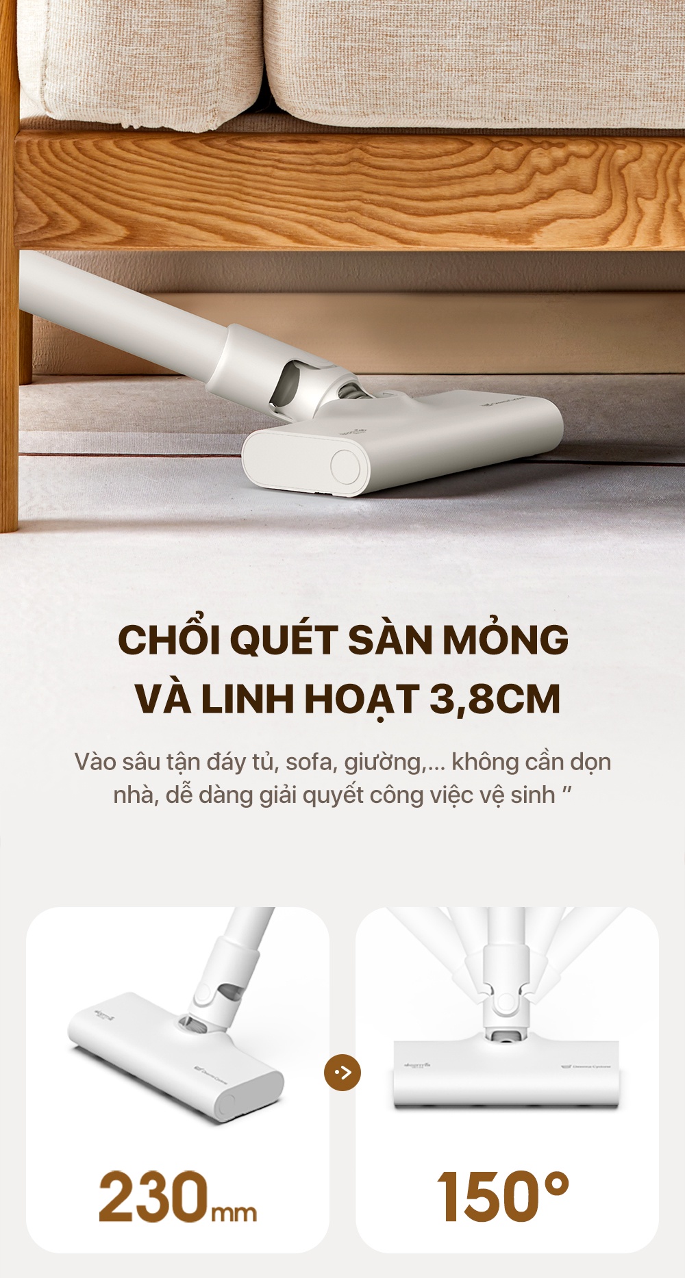 Deerma DX300 dễ dàng vệ sinh thùng rác