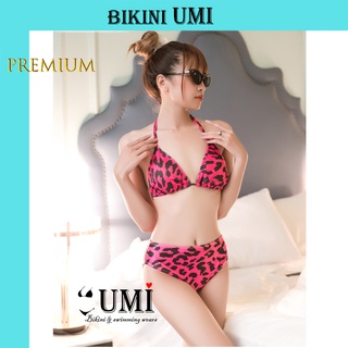 BIKINI 2 MẢNH TAM GIÁC DA BEO NÂU - HỒNG BIKINISTORE