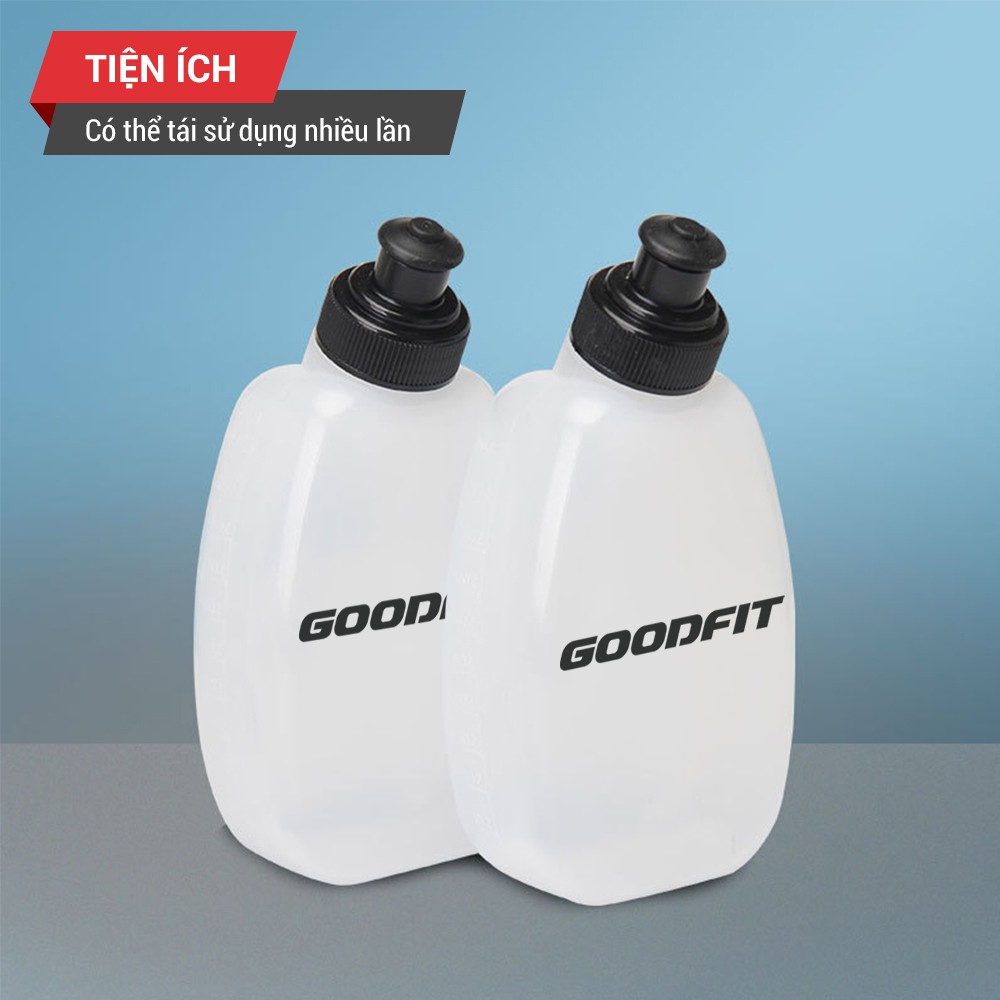 Bình nước nhựa cứng thể thao, bình nước chạy bộ 250ml GoodFit GF03RA