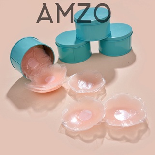 AMZO_HỘP 5 CẶP DÁN NGỰC SILICON AMZO HÌNH HOA MÀU DA SIÊU CHẮC
