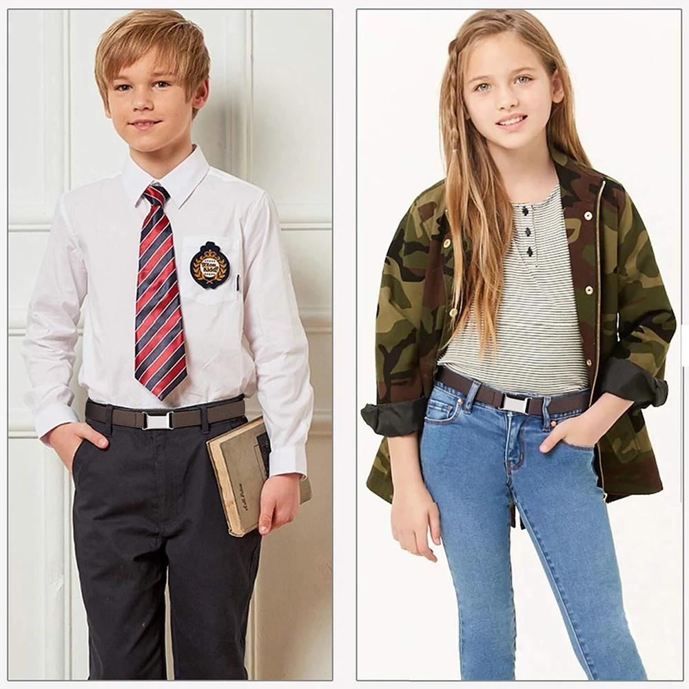 Thắt lưng đàn hồi NEATNOOK Co giãn cho trẻ em Unisex có thể điều chỉnh