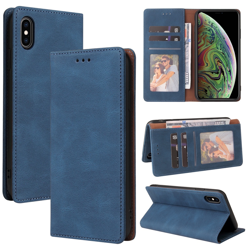 Bao Da Điện Thoại Sang Trọng Chống Sốc Cho IPhone XS MAX XR XS X SE 2022 7 8 6 6S Plus