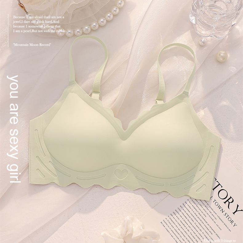 Áo Ngực Thể Thao Không Đường May Cài Khóa Sau Lưng Bằng Latex Mềm Mại Thoải Mái Cho Nữ