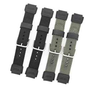 Dây Đeo Nylon Thời Trang Cho Đồng Hồ Casio Sgw300 Sgw400H Ae1200 Ae1000W Aqw-110 Aq-S810 W735H W-S200H Aeq-110W