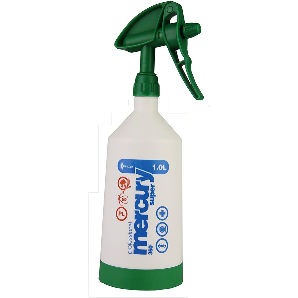 Bình xịt cầm tay đa năng 360 độ - 2 chiều  KWAZAR MERCURY SUPER PRO xuất xứ Ba Lan màu xanh lá cây