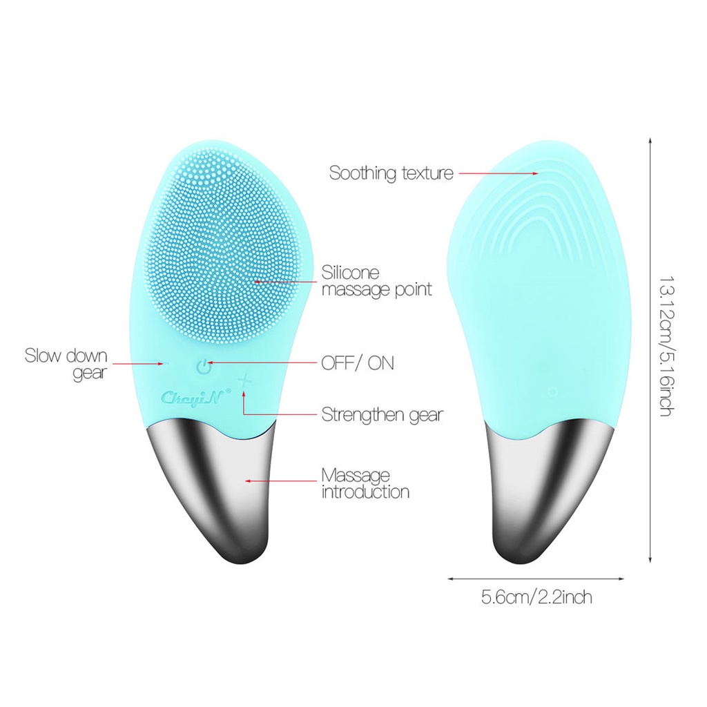 Ảnh Ckeyin Cọ Rửa Mặt Bằng Silicon Mềm Có Thể Sạc Lại 4