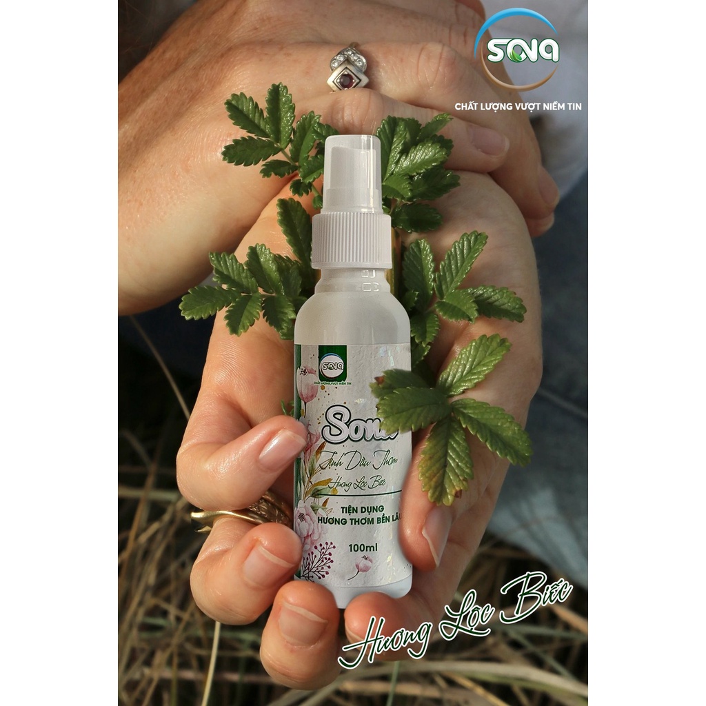Xịt thơm quần áo xả vải khô hương nước hoa Sona 100ml/150ml lưu hương lâu 24h