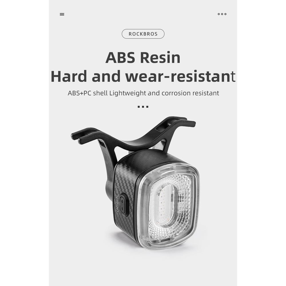 ROCKBROS Đèn Đuôi Xe Q2 Chống Thấm Nước IPX6 2 Màu Đỏ Xanh Dương Tím Dành Cho Xe Đạp
