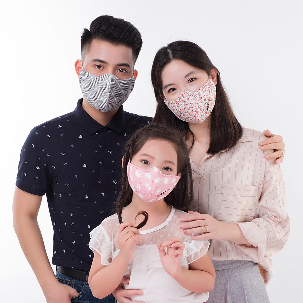 Ảnh Khẩu Trang Vải 3 Lớp Kissy Phòng Dịch Hiệu Quả Bền Đẹp, Thời Trang, Tái Sử Dụng Size L 1