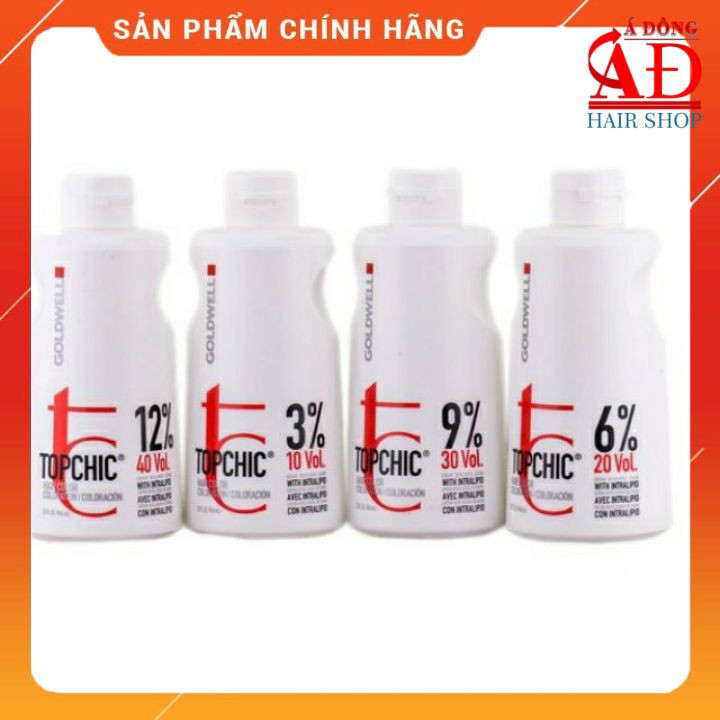 Oxy Goldwell Topchic Wella Dikson Loreal pha thuốc nhuộm tóc cao cấp 3% 6% 9% 12% 1000ml