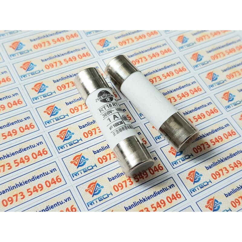 [Combo 5 chiếc] Cầu chì sứ RO15 RT18 RT14 380V kích thước 10x38mm ( 0 ...