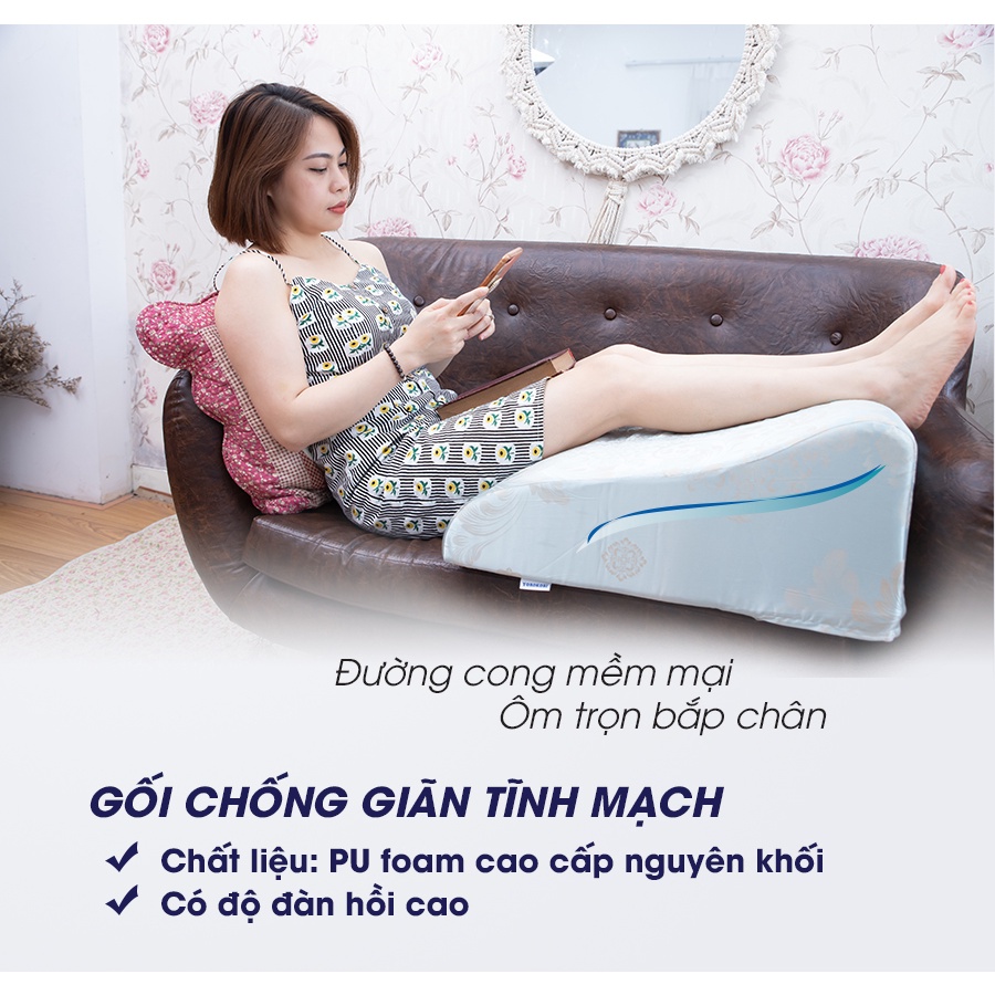 Ảnh Combo 2 gối chống giãn tĩnh mạch chân Yorokobi tùy chọn kích cỡ 25cm & 28cm 2