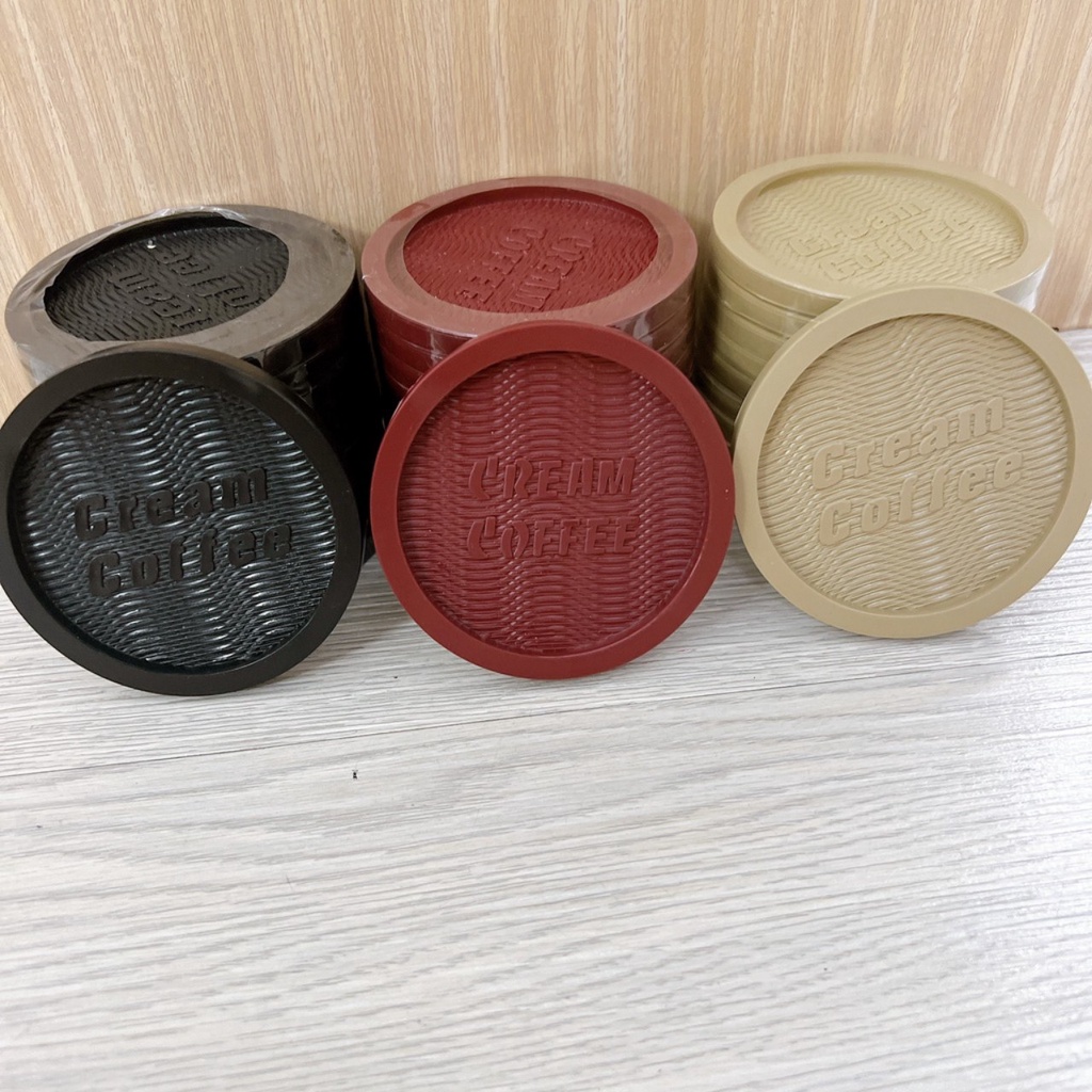 Combo 10 cái Đế Lót Ly Giả Gỗ Nhựa Gỗ Cao Cấp ( COMBO 10  CÁI)