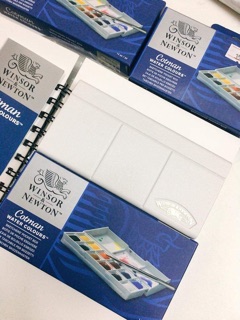 SET MÀU NƯỚC WINSOR NEWTON COTMAN/ ART CREATION 12 MÀU [tặng kèm hộp đựng pallete] 🌻🐻
