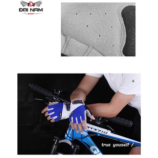 Găng Tay Đi Xe Đạp,Xe Máy,Đi Phượt Tập Gym Thể Thao Hở Ngón DNS 0101 Chống Trơn Đại Nam Sport
