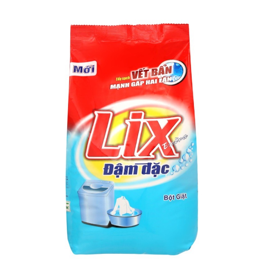Ảnh Bột giặt Lix Extra đậm đặc 800gr ED002 gấp đôi sức mạnh làm sạch mọi vết bẩn cứng đầu loại bỏ ẩm mốc cho giặt tay và máy 2