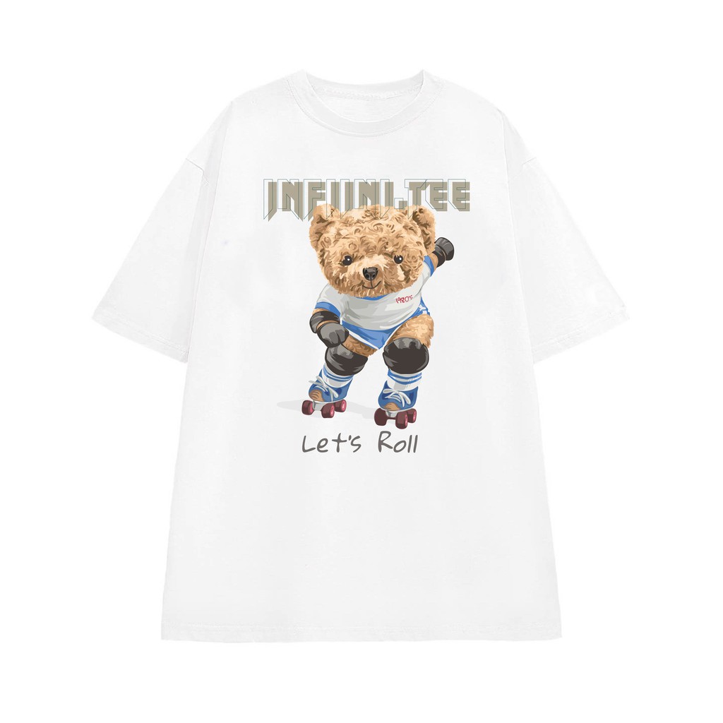 Áo thun INFINITEE Fni0819, Thun 100% Cotton - form rộng Unisex.Nữ 153
