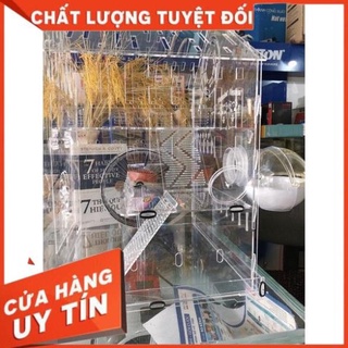 (Mẫu mới 2022) Lồng nhím, hamster, sóc nhỏ Size Đại combo như hình