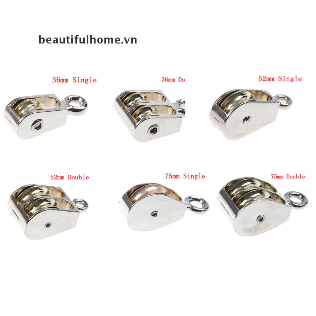 Ròng rọc đơn/ đôi mini bằng hợp kim kẽm 36/ 52/ 75mm dùng làm đồ thủ ...