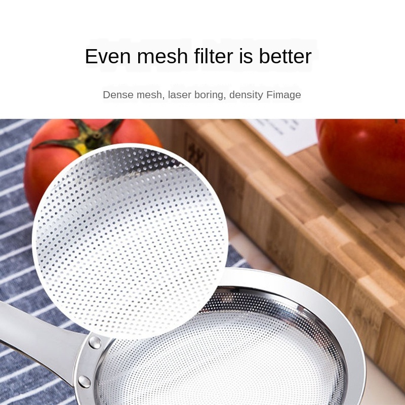 Dụng Cụ Tách Mỡ Thép Không Gỉ 304 - Lọc Dầu Nấu Ăn, Lọc Nước Dùng & Nước Sốt | Tay Cầm Chống Trượt, Dễ Vệ Sinh