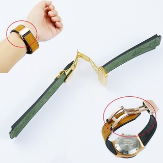 Dây Đeo Đồng Hồ Bằng Da Và Silicon Nhám 22mm Thay Thế Cho Hublot 25 * 19mm