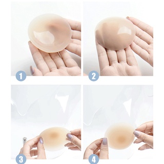 One Cặp Miếng Dán Ngực Bằng Silicone Chống Thấm Nước Tiện Dụng