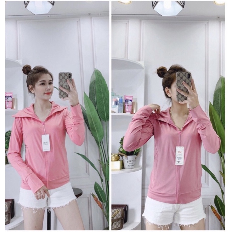 Áo chống nắng nữ thông hơi 1 lớp dáng ngắn chất đẹp cực thoáng mát PS019