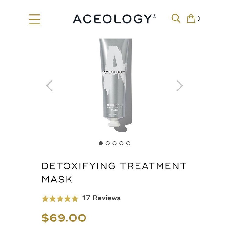 [US Fullsize 65g] Mặt Nạ Detox Aceology Detoxifying Treatment Mask