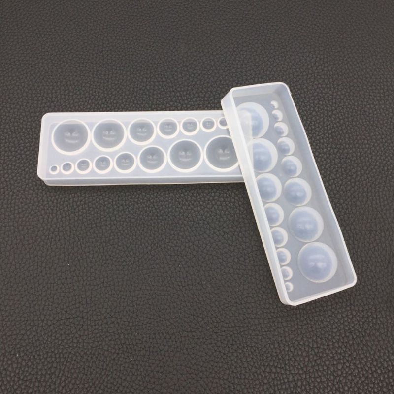 Wellb Khuôn Silicon Trong Suốt Tròn Hình Cầu Khuôn Fondant Khuôn Làm Arom