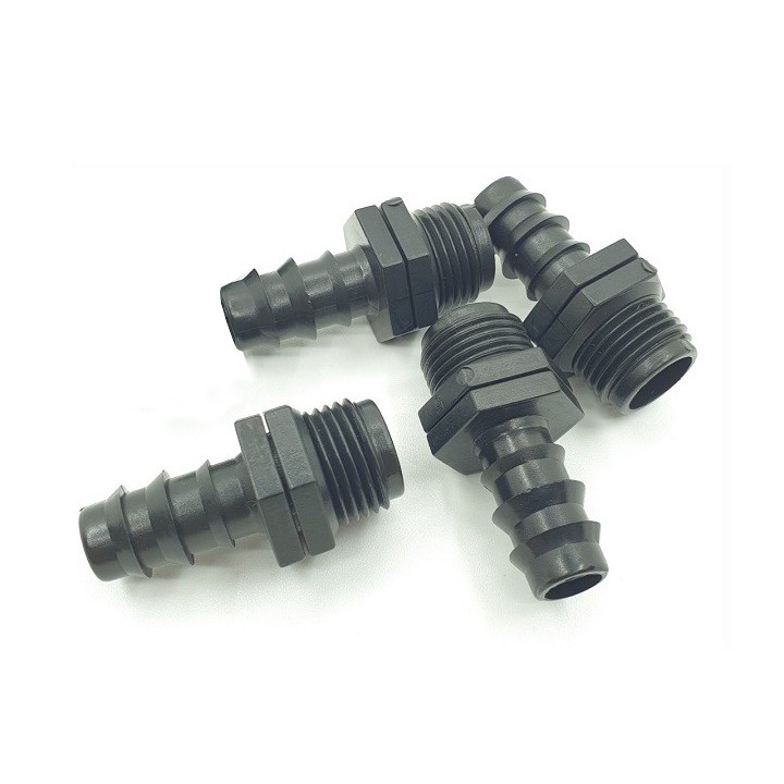Khởi thủy ống PE/LDPE 16mm, 20mm , ren 27-25- đầu nối ren ngoài 21mm