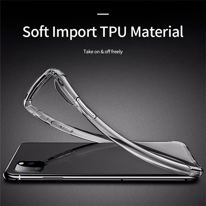 Ốp điện thoại Trong Suốt Siêu Mỏng Trong Suốt Cho iPhone 16 15 14 13 11 12 Pro Max XS Max XR X TPU Mềm Silicone 5 6 6s 7 8 SE Ốp điện thoại