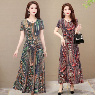 Đầm Dài Qua Gối Cho Tuổi Trung Niên - Giá Tốt, Miễn Phí Vận Chuyển, Đủ Loại  | Shopee Việt Nam