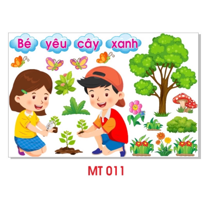 Tranh Mầm Non- GÓC THIÊN NHIÊN (new) | Shopee Việt Nam