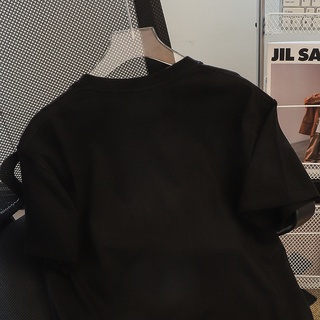 Áo thun HIIXIIVI 100% cotton tay ngắn cổ tròn in họa tiết chữ thời trang mùa hè phong cách Hàn Quốc dành cho nữ 2022