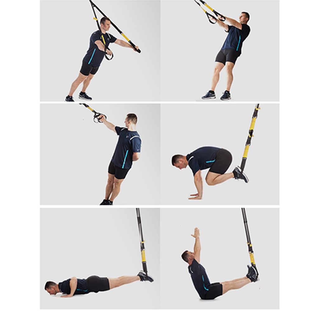 Bộ dây kháng lực đa năng tập thể hình TRX Pro P1, P2, P3 SPORTY dùng tập Gym và Yoga
