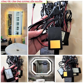 CÔNG TẮC BẬT TẮT ĐÈN GƯƠNG CẢM ỨNG SIÊU NHẠY LIỀN NGUỒN SIÊU MỎNG