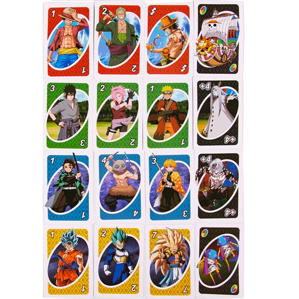 Bộ Bài Uno Mattel Phong Cách Nhân Vật Hoạt Hình Demon Slayer One Piece Vui  Nhộn Cho Gia Đình | Shopee Việt Nam
