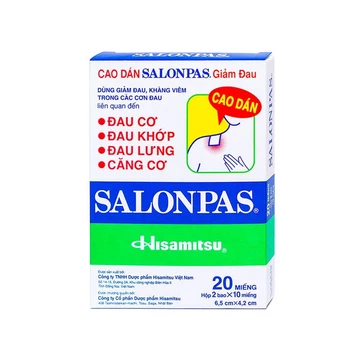 Cao Dán Salonpas Hộp 20 Miếng