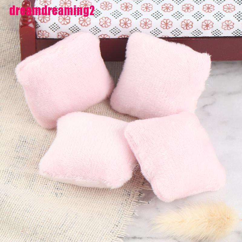 Bộ 4 Gối Sofa Trang Trí Nhà Búp Bê Xinh Xắn