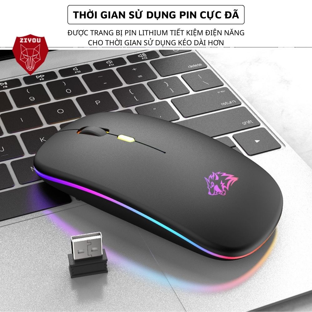 Chuột Không Dây Bluetooth X15 Sử Dụng Pin Sạc Lithium, Có Led RGB, Kết Nối Đa Năng Máy Tính, Laptop | BigBuy360 - bigbuy360.vn