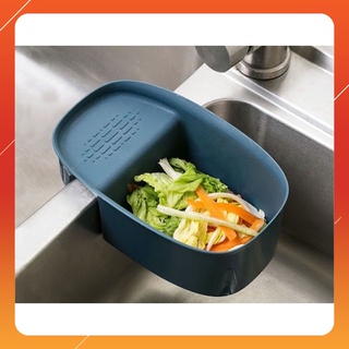 AMZO_KHAY LỌC RÁC THIÊN NGA GẮN BỒN RỬA CHÉN/ ĐỰNG ĐỒ RỬA CHÉN TREO BỒN RỬA CHÉN ĐA NĂNG
