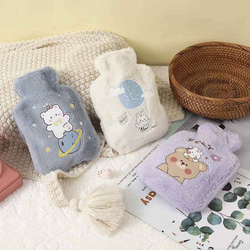 【SKISOPGO】Túi Chườm Giữ Nhiệt Nóng Lạnh,Giảm Đau Bụng Kinh Họa Tiết Hoạt Hình,Nhiều Mẫu Dễ Thương Tiện Lợi, 500ml/750ml