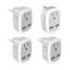 WU US sang EU UK IT cho CH Travel Plug Adapter với 2 cổng USB Ổ cắm điện treo tường Cha