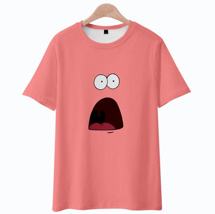 Gn Spongebob Bob Áo Thun Cosplay Trang Phục Ngắn Tay Áo Patrick Ngôi Sao Trang Phục Tee Hoạt Hình Plus Kích Thước Anime NG