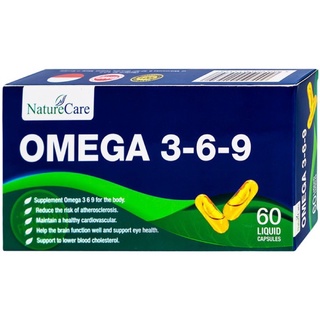 Viên Uống Omega 3-6-9 Naturecare Giảm Cholesterol, Bảo Vệ Tim Mạch 120 Viên