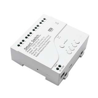 Tuya Smart Wifi Motor Switch ule RF 433 Radio Remote Control 4CH Inching Relay for Alexa Google Home, 4CH